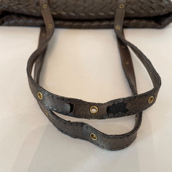 Bottega Veneta Intrecciato small tote 162937 Leather Shoulder Handbag Brown - Picture 9 of 16